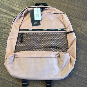 NWT New Vans VN0A4S6WZLS Pep Squad II Laptop School Backpack Polyester Rose Dawn